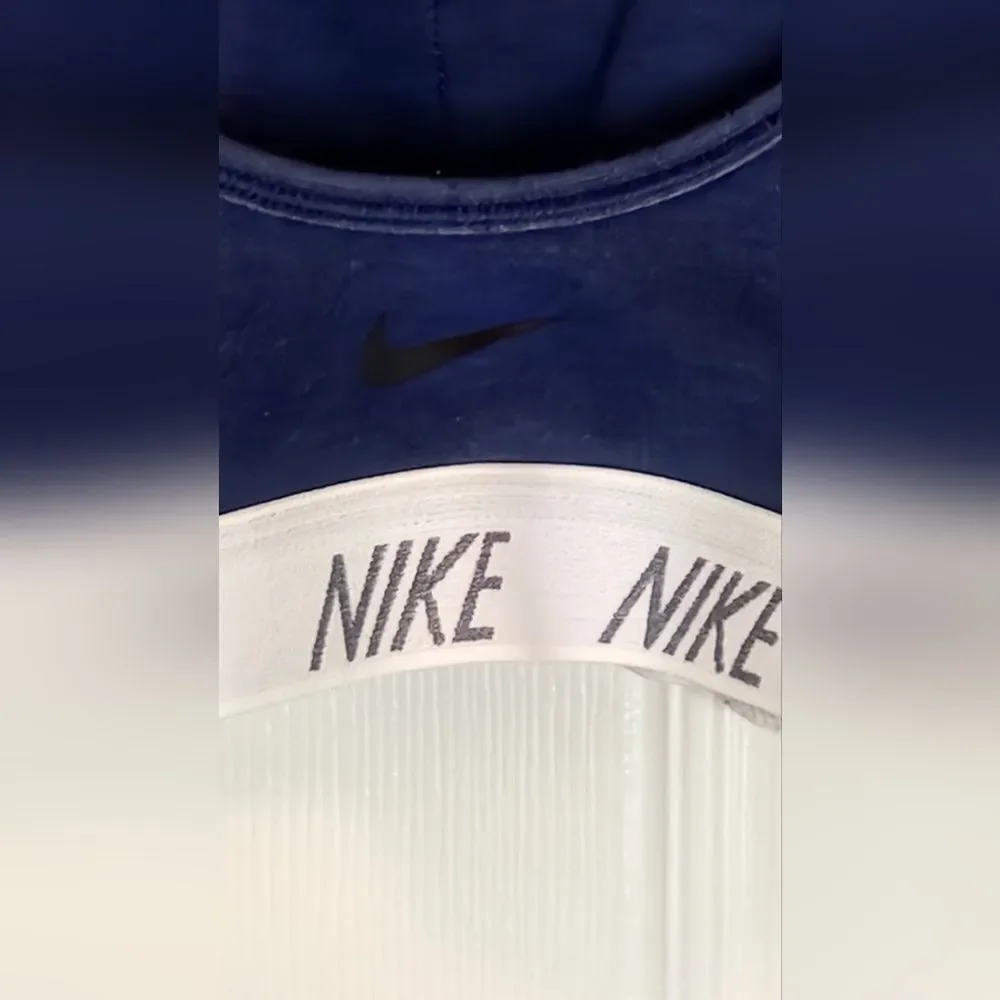Nike XS Navy Blue Classic Soft Sports  Support Padded Cotton Women Training Bra